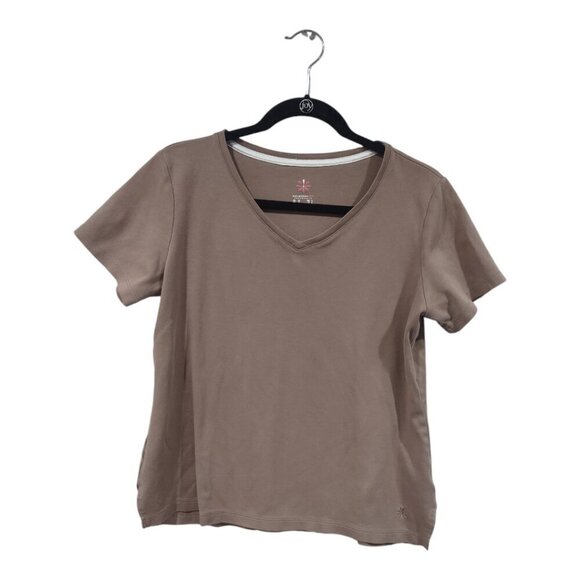 Women's Tan Cropped T-Shirt Size Medium - Picture 1 of 6